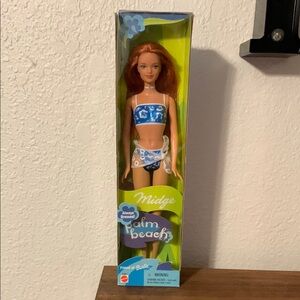 Palm Beach Midge Doll in Blue and White Outfit